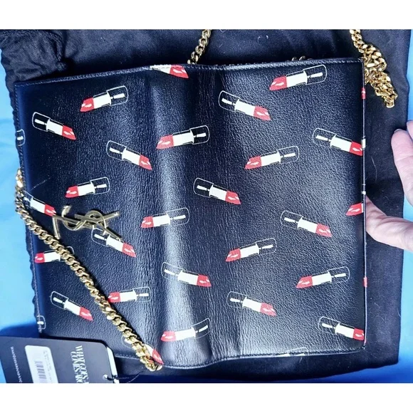 Authentic crossbody YSL Kate Lipstick purse with gold hardware. - Picture 7 of 7